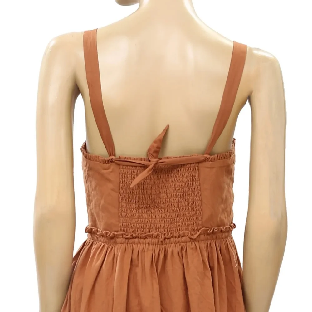 NWT Free People Cotton Midi Dress - Small Petite - Picture 6 of 15